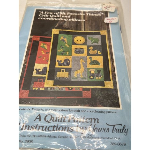 vintage quilt patterns Lot Of 3 The Ark Busy Bunny Favorite Things - Picture 2 of 7